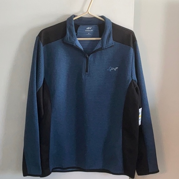 Greg Norman Men’s Ottoman 1/4 Zip Golf Pullover Sweatshirt Size M NEW - Picture 1 of 6